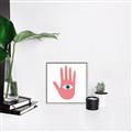 Picture of Hand Eye  _GroupedProduct_Square_Canvas_Framed_