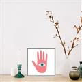 Picture of Hand Eye  _GroupedProduct_Square_Canvas_Framed_