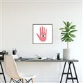 Picture of Hand Eye  _GroupedProduct_Square_Canvas_Framed_
