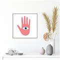 Picture of Hand Eye  _GroupedProduct_Square_Canvas_Framed_