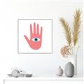 Picture of Hand Eye  _GroupedProduct_Square_Canvas_Framed_