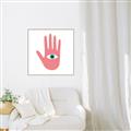 Picture of Hand Eye  _GroupedProduct_Square_Canvas_Framed_
