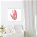 Picture of Hand Eye  _GroupedProduct_Square_Canvas_Framed_