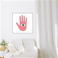Picture of Hand Eye  _GroupedProduct_Square_Canvas_Framed_
