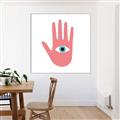 Picture of Hand Eye  _GroupedProduct_Square_Canvas_Framed_
