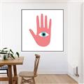 Picture of Hand Eye  _GroupedProduct_Square_Canvas_Framed_
