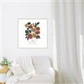 Picture of Fashion Floral Girl  _GroupedProduct_Square_Canvas_Framed_