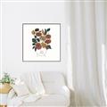 Picture of Fashion Floral Girl  _GroupedProduct_Square_Canvas_Framed_