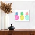 Picture of Colored three pineapples  _GroupedProduct_Rectangle_Landscape_Unframed_Print_Only_