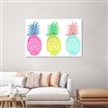 Picture of Colored three pineapples  _GroupedProduct_Rectangle_Landscape_Unframed_Print_Only_