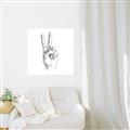 Picture of Peace Sign Hand _GroupedProduct_Square_Unframed_Print_Only_