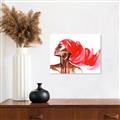 Picture of Watercolor beauty African woman _GroupedProduct_Rectangle_Landscape_Unframed_Print_Only_