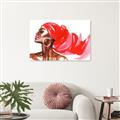 Picture of Watercolor beauty African woman _GroupedProduct_Rectangle_Landscape_Unframed_Print_Only_