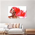Picture of Watercolor beauty African woman _GroupedProduct_Rectangle_Landscape_Unframed_Print_Only_