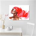 Picture of Watercolor beauty African woman _GroupedProduct_Rectangle_Landscape_Unframed_Print_Only_
