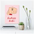 Picture of Badass Babe _GroupedProduct_Rectangle_Portrait_Unframed_Print_Only_