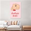 Picture of Badass Babe _GroupedProduct_Rectangle_Portrait_Unframed_Print_Only_
