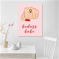Picture of Badass Babe _GroupedProduct_Rectangle_Portrait_Unframed_Print_Only_