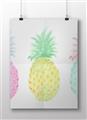 Picture of Colored three pineapples  _GroupedProduct_Rectangle_Landscape_Unframed_Print_Only_