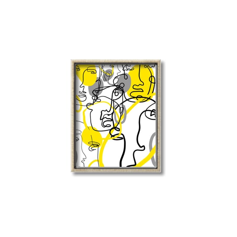 Picture of Face Off Yellow _GroupedProduct_Rectangle_Portrait_Canvas_Framed_