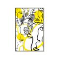 Picture of Face Off Yellow _GroupedProduct_Rectangle_Portrait_Canvas_Framed_