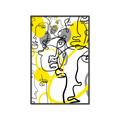 Picture of Face Off Yellow _GroupedProduct_Rectangle_Portrait_Canvas_Framed_