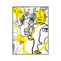 Picture of Face Off Yellow _GroupedProduct_Rectangle_Portrait_Canvas_Framed_