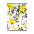 Picture of Face Off Yellow _GroupedProduct_Rectangle_Portrait_Canvas_Framed_