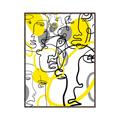 Picture of Face Off Yellow _GroupedProduct_Rectangle_Portrait_Canvas_Framed_