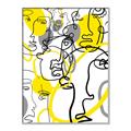 Picture of Face Off Yellow _GroupedProduct_Rectangle_Portrait_Canvas_Framed_
