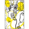 Picture of Face Off Yellow _GroupedProduct_Rectangle_Portrait_Canvas_Framed_