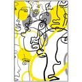Picture of Face Off Yellow _GroupedProduct_Rectangle_Portrait_Canvas_Framed_