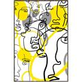Picture of Face Off Yellow _GroupedProduct_Rectangle_Portrait_Canvas_Framed_