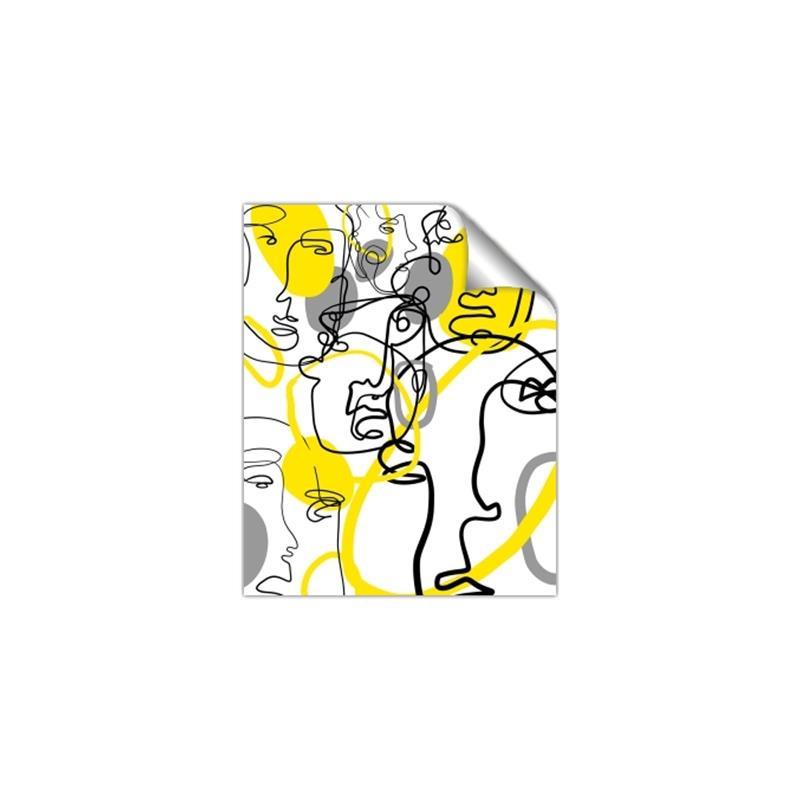 Picture of Face Off Yellow _GroupedProduct_Rectangle_Portrait_Unframed_Print_Only_