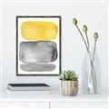 Picture of Mid Century Yellow _GroupedProduct_Rectangle_Portrait_Canvas_Framed_
