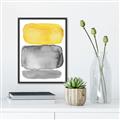 Picture of Mid Century Yellow _GroupedProduct_Rectangle_Portrait_Canvas_Framed_
