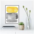 Picture of Mid Century Yellow _GroupedProduct_Rectangle_Portrait_Canvas_Framed_