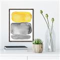 Picture of Mid Century Yellow _GroupedProduct_Rectangle_Portrait_Canvas_Framed_