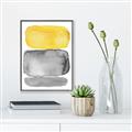 Picture of Mid Century Yellow _GroupedProduct_Rectangle_Portrait_Canvas_Framed_