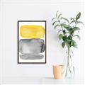 Picture of Mid Century Yellow _GroupedProduct_Rectangle_Portrait_Canvas_Framed_