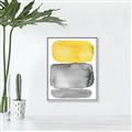 Picture of Mid Century Yellow _GroupedProduct_Rectangle_Portrait_Canvas_Framed_