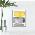Picture of Mid Century Yellow _GroupedProduct_Rectangle_Portrait_Canvas_Framed_
