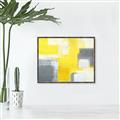 Picture of Sunshine Abstract _GroupedProduct_Rectangle_Landscape_Canvas_Framed_