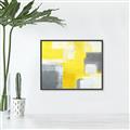 Picture of Sunshine Abstract _GroupedProduct_Rectangle_Landscape_Canvas_Framed_