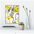 Picture of Face Off Yellow _GroupedProduct_Rectangle_Portrait_Canvas_Framed_