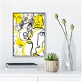 Picture of Face Off Yellow _GroupedProduct_Rectangle_Portrait_Canvas_Framed_