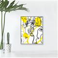 Picture of Face Off Yellow _GroupedProduct_Rectangle_Portrait_Canvas_Framed_