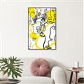 Picture of Face Off Yellow _GroupedProduct_Rectangle_Portrait_Canvas_Framed_