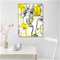 Picture of Face Off Yellow _GroupedProduct_Rectangle_Portrait_Canvas_Framed_