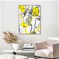 Picture of Face Off Yellow _GroupedProduct_Rectangle_Portrait_Canvas_Framed_